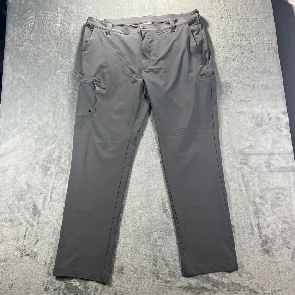 COLUMBIA PFG Fishing Pants Mens 40x32 Grey Performance‎ Cargo FM0255 Travel